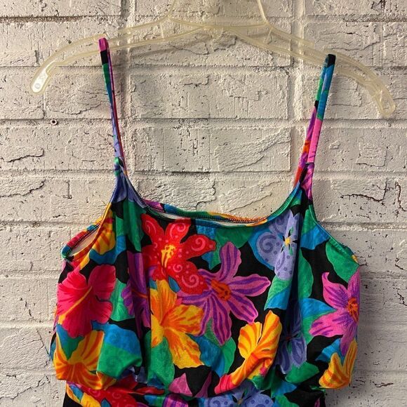 Vintage Floral Golden Girls One Piece Swimsuit Medium - Picture 5 of 10